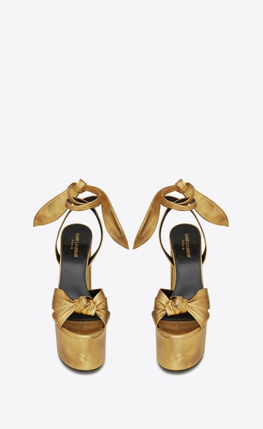 PAIGE sandals in metallic leather